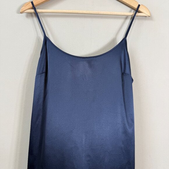 Staud Midi Slip Dress Women's Small Blue Cocktail Party Minimalist Satin NWOT - Picture 5 of 11